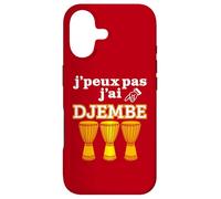 Carcasa para iPhone 17 Divertido Djembe Humor per Orgullo Baterista Djembe Tambores