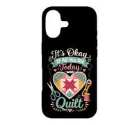 Carcasa para iPhone 17 Divertido edredón Crafter Cita It's Okay If All You Did Today Was
