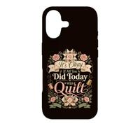 Carcasa para iPhone 17 Divertido edredón Crafter Cita It's Okay If All You Did Today Was