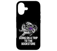 Carcasa para iPhone 17 Divertido Humor de Gusano de Biblioteca Going on a Trip to The Bookstore