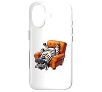 Carcasa para iPhone 17 Divertido Jugador Zebra con Auriculares VR