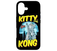 Carcasa para iPhone 17 Divertido Kitty Kong Peluche Monstruo Gatito Gato Atigrado