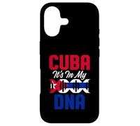 Carcasa para iPhone 17 Divertido Orgullo de la Bandera de Cuba ADN Amor Cubano Americano Broma Orgullosa