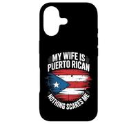 Carcasa para iPhone 17 Divertido Puerto Rico Esposa Marido Boricua Bandera Matrimonio Humor