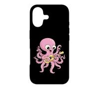 Carcasa para iPhone 17 Divertido Regalo de Pulpo Tocando Guitarra para guitarristas Adultos niños