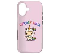 Carcasa para iPhone 17 Divertido Unicornio Ninja cumpleaños niña Equipo Princesa tripulación Rosa
