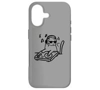Carcasa para iPhone 17 DJ Cat Tomcat con Tocadiscos y Auriculares 90s Y2K