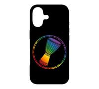 Carcasa para iPhone 17 Djembe Tambor África para LGBTQ+ Músico para Baterista Gay