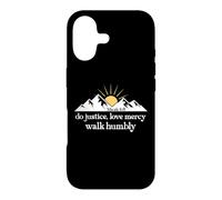 Carcasa para iPhone 17 Do Justice Love Mercy Walk Humbly Bible Verse Micah 6:8 God