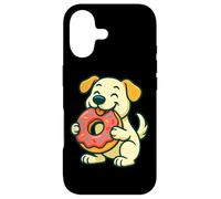 Carcasa para iPhone 17 Dog Donut Funny Food Animal Humor Gráfico