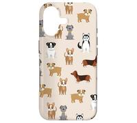 Carcasa para iPhone 17 Dog Pattern Pet Lovers Cute Doggie Breeds