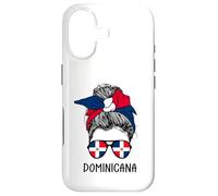 Carcasa para iPhone 17 Dominicana Girl Dominican Heritage Dominican Republic Flag