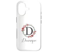 Carcasa para iPhone 17 Dominique Nombre Flores Nombre Personalizado Dominique