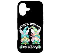 Carcasa para iPhone 17 Don`t Worry Be Hoppy with Cute Bunny Ears and Easter GNOME