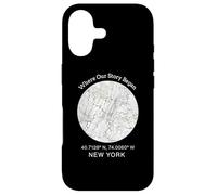 Carcasa para iPhone 17 Donde comenzó Nuestra Historia - Diseño de Mapa de la Ciudad de Nueva York