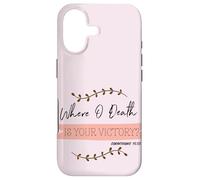 Carcasa para iPhone 17 ¿Dónde está la Muerte tu Victoria? Corintios 15:55 Pascua