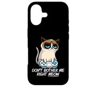 Carcasa para iPhone 17 Don't Bother Me Right Meow Funny Sarcastic Gaming Cat Meme