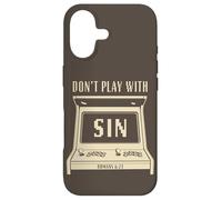 Carcasa para iPhone 17 Don't Play with Sin - Retro Arcade Game Christian Gospel