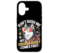 Carcasa para iPhone 17 Don't Rush Me My Siberian Husky Comes First
