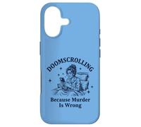 Carcasa para iPhone 17 Doomscrolling Porque el Asesinato está Mal sarcástico