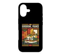 Carcasa para iPhone 17 Dordogne France Flag Castillos Vintage Travel Graphic