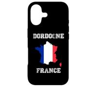 Carcasa para iPhone 17 Dordogne Francia Vintage Francia Bandera Mapa Diseño