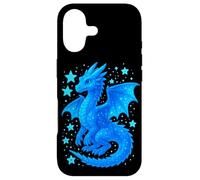 Carcasa para iPhone 17 Dragon Azul Mistico Ilustracion Fantasia Celestial Adorable