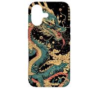 Carcasa para iPhone 17 Dragon'S Embrace: Sakura & Wave Art Fusion Gráfico