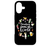 Carcasa para iPhone 17 Drinking Around The World Vacation Drinking Showcase Funny