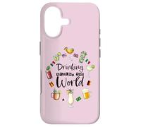 Carcasa para iPhone 17 Drinking Around The World Vacation Drinking Showcase Funny