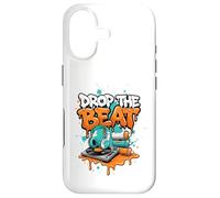Carcasa para iPhone 17 Drop The Beat Street Art DJ Auriculares de Vinilo para Tocadiscos