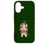 Carcasa para iPhone 17 Dulce Cavalier King Spaniel Perro Taza Café Bandera de Inglaterra