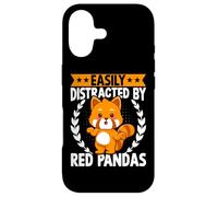 Carcasa para iPhone 17 Easily Distracted by Red Pandas Funny Cute Kawaii Red Panda