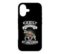 Carcasa para iPhone 17 Easily Distracted by Unicorns Funny Animal Unicorn Loves