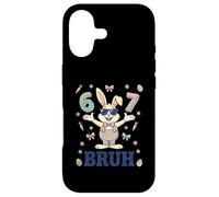 Carcasa para iPhone 17 Easter Six Seven Bruh 67 Bunny Gafas de Sol para Hombres, Adolescentes y niños