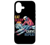 Carcasa para iPhone 17 Eat Sleep Carve Repeat - Ski Driver Sunset Ski Design