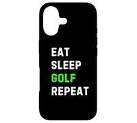 Carcasa para iPhone 17 Eat Sleep Golf Repeat Cool Funny Golfing