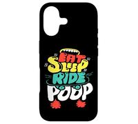 Carcasa para iPhone 17 Eat Sleep Ride Poop Kids Funny Gift Design Art
