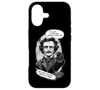 Carcasa para iPhone 17 Edgar Allan PoE Fan Figura literaria clásica literaria