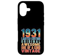 Carcasa para iPhone 17 Edición Limitada, Vintage, Retro, año de Nacimiento 1931.