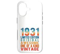 Carcasa para iPhone 17 Edición Limitada, Vintage, Retro, año de Nacimiento 1931.