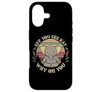 Carcasa para iPhone 17 Eff You See Kay Why Oh You Elephant Yoga Pose Meditación