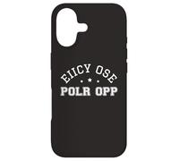 Carcasa para iPhone 17 Eiicy Ose Polr OPP Argot Urbano Significado Oculto Mensaje Película