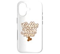 Carcasa para iPhone 17 El café enseña a Maestros o educadores repetidos