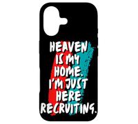 Carcasa para iPhone 17 El Cielo es mi hogar Estoy aquí reclutando fe Cristiana