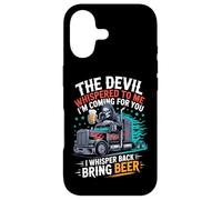 Carcasa para iPhone 17 El Diablo me susurró Que traigo Cerveza