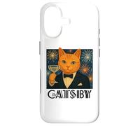 Carcasa para iPhone 17 El Gran Catsby - Divertida Parodia de Gato Retro