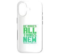 Carcasa para iPhone 17 Él Hace Que Todas Las Cosas Sean Nuevas revelaciones 21:5