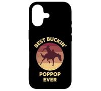 Carcasa para iPhone 17 El Mejor Western de Buckin' Poppop de la Historia, Rodeo, Cowboy Bucking Horse