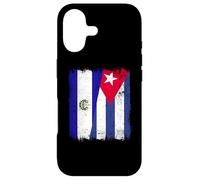 Carcasa para iPhone 17 El Salvador Cuba Media Bandera Patrimonio Cubano Salvadoreño